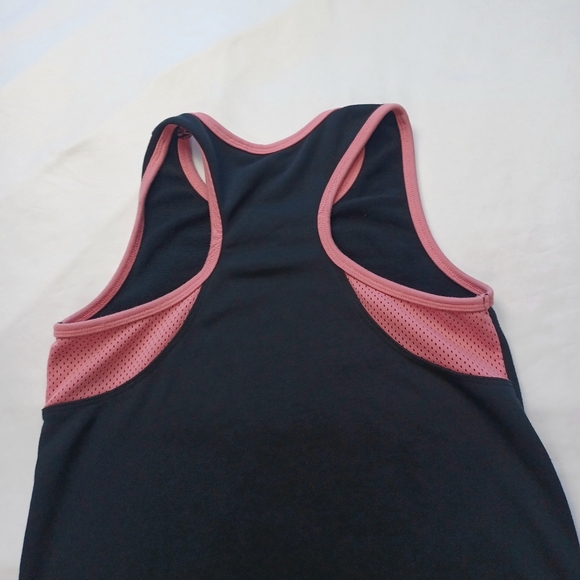 Puma Big Girl's Large (12-14) Black Pink Multicolored Tank Top Sleeveless Dress - Picture 10 of 10